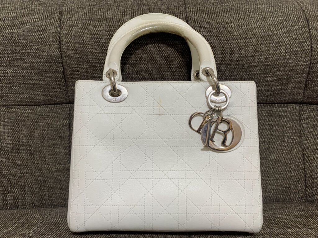 Dior　ハンドバッグ　リカラー前　前面